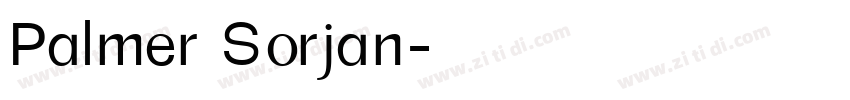 Palmer Sorjan字体转换